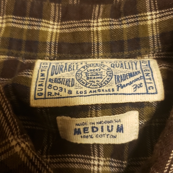 Lucky Brand long sleeve flannel - Picture 4 of 4